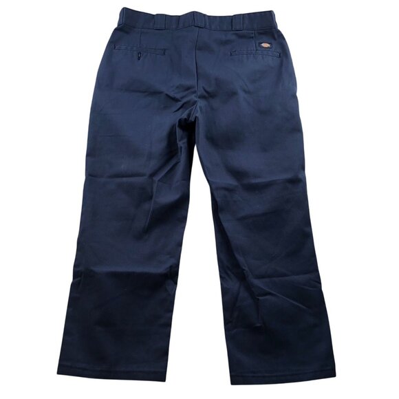 Dickies Mens 874 Original Fit Work Pants 38x30 Straight Relaxed Flat Front Navy - Picture 2 of 13